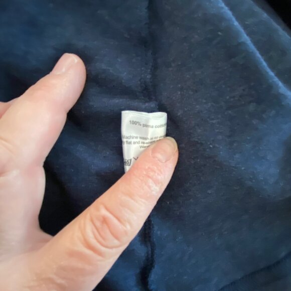 ESKANDAR  A-line dress OS Pima Cotton Blue Versatile - Picture 5 of 5